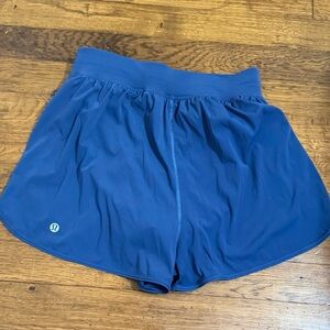 lululemon athletica Blue Sleek High-Rise 1.5” Running Shorts